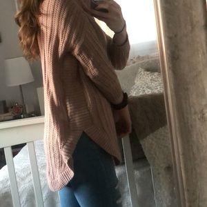 Express mauve turtleneck sweater